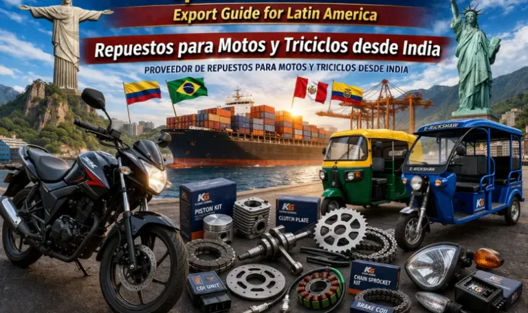 India's Motorcycle and 3-Wheeler Spare Parts Boom Export Guide for Latin America